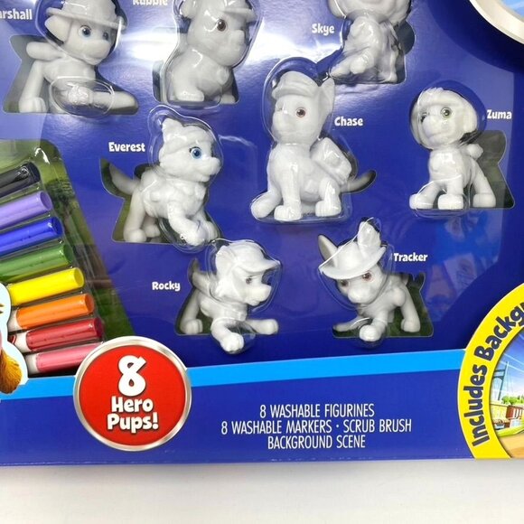 Crayola Scribble Scrubbie PAW Patrol Pup Pack Figues 8 Count Color Wash Toy - Picture 6 of 11